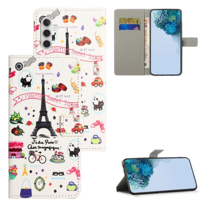 Flip Cover Til Samsung Galaxy A15 5g Jeg Elsker Paris