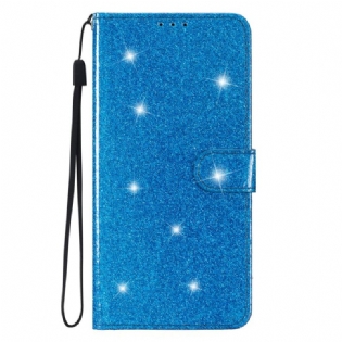 Læder Cover Samsung Galaxy A15 5g Telefon Etui Strappy Pailletter