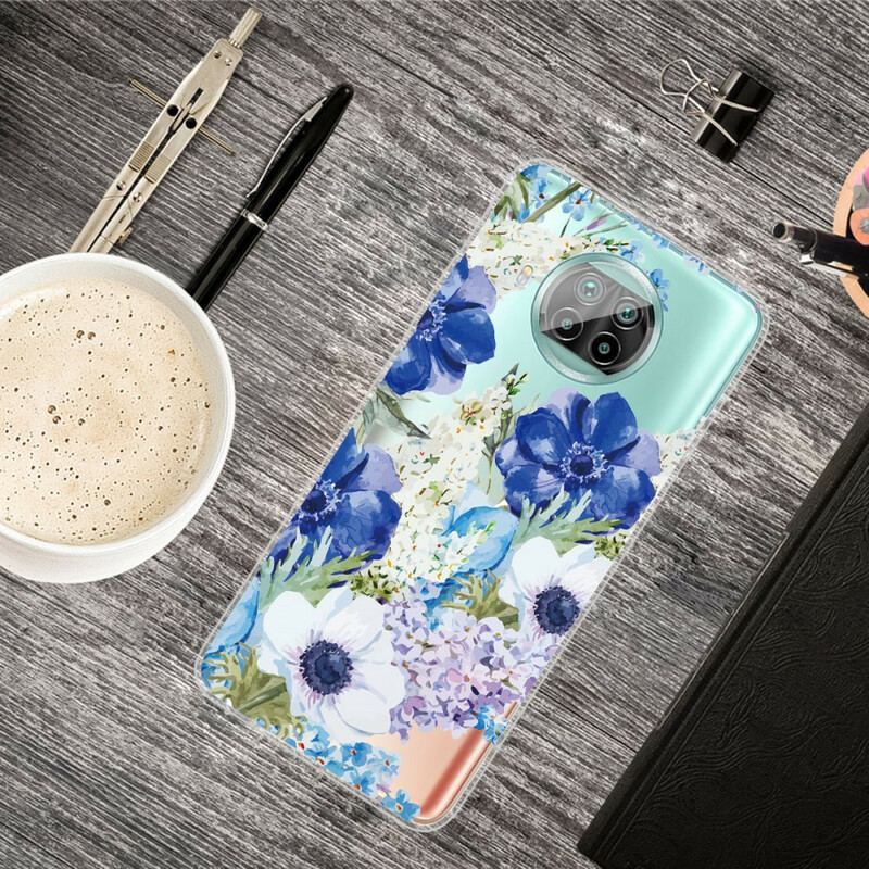 Cover Xiaomi Redmi Note 9 Pro 5G Akvarel Blomster