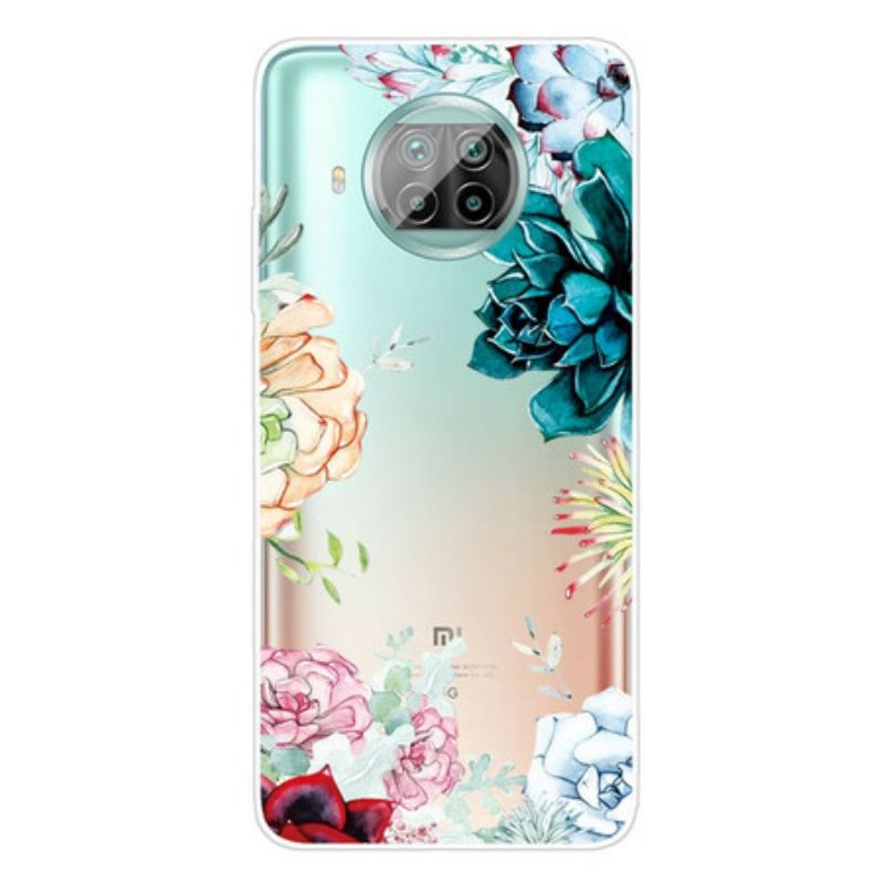 Cover Xiaomi Redmi Note 9 Pro 5G Akvarel Blomster