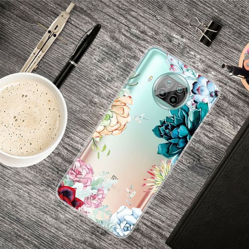 Cover Xiaomi Redmi Note 9 Pro 5G Akvarel Blomster