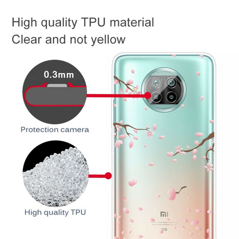 Cover Xiaomi Redmi Note 9 Pro 5G Blomstrende Grene