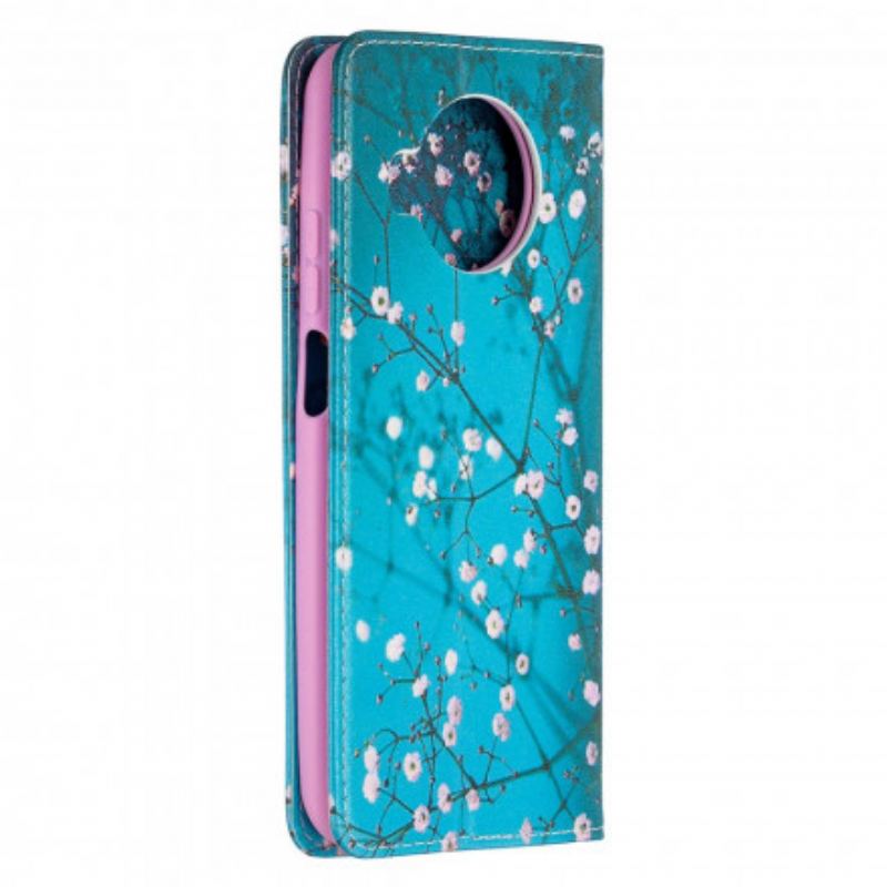 Cover Xiaomi Redmi Note 9 Pro 5G Flip Cover Blomstrende Grene