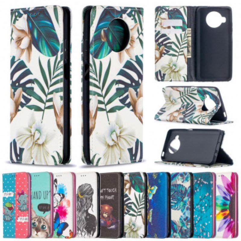 Cover Xiaomi Redmi Note 9 Pro 5G Flip Cover Blomstrende Grene