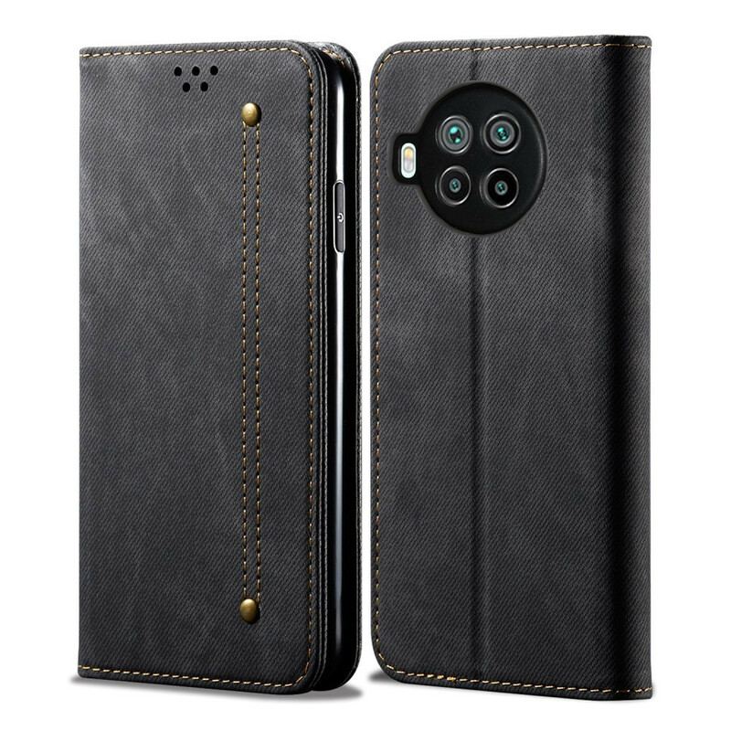 Cover Xiaomi Redmi Note 9 Pro 5G Flip Cover Denim Stof