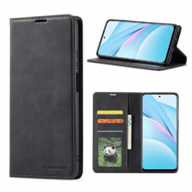 Cover Xiaomi Redmi Note 9 Pro 5G Flip Cover Forwenw Lædereffekt