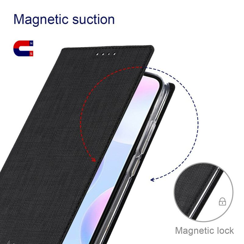 Cover Xiaomi Redmi Note 9 Pro 5G Flip Cover Tekstureret Vili Dmx