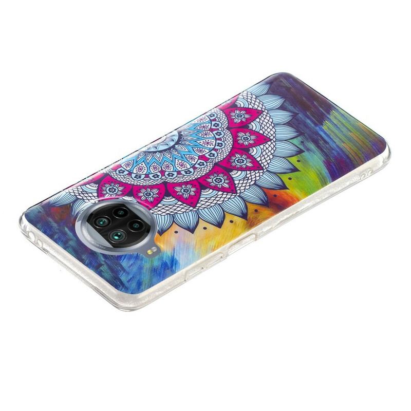 Cover Xiaomi Redmi Note 9 Pro 5G Fluorescerende Farverig Mandala