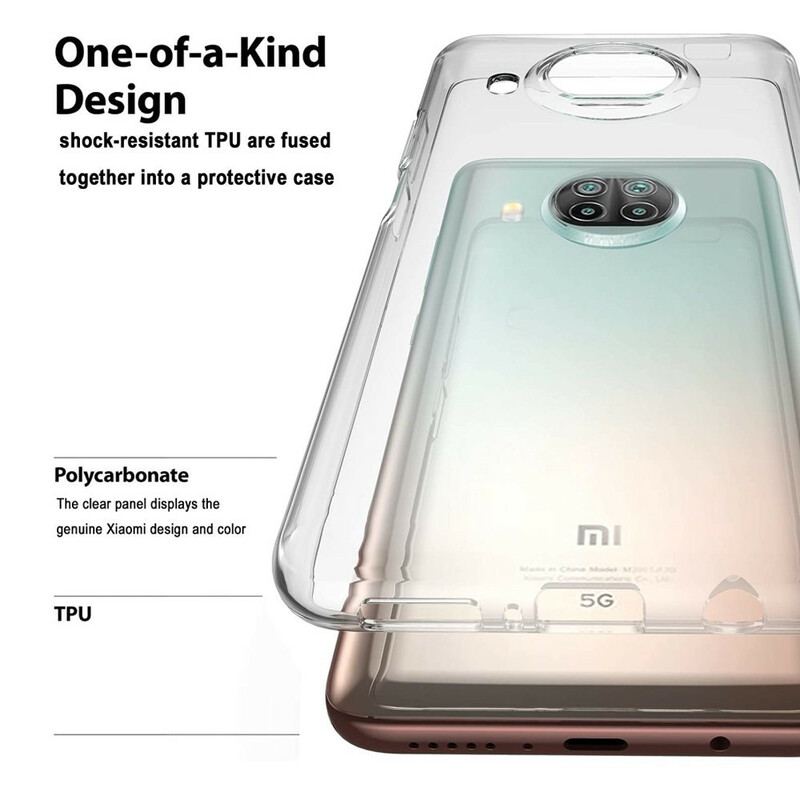 Cover Xiaomi Redmi Note 9 Pro 5G Gennemsigtig