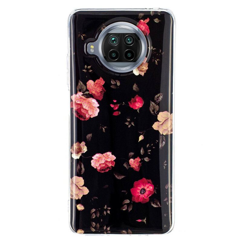 Cover Xiaomi Redmi Note 9 Pro 5G Neon Blomster