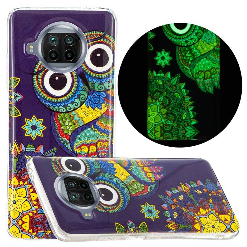 Cover Xiaomi Redmi Note 9 Pro 5G Neon Mandala Ugle