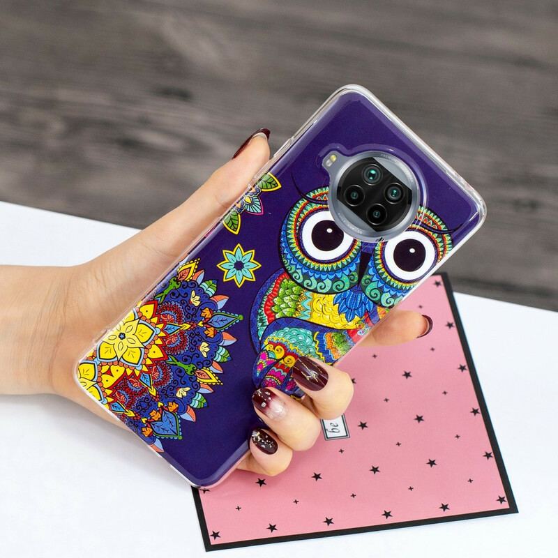 Cover Xiaomi Redmi Note 9 Pro 5G Neon Mandala Ugle