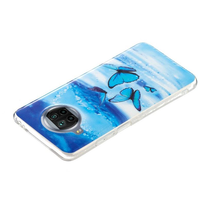 Cover Xiaomi Redmi Note 9 Pro 5G Neon Sommerfugle Serien