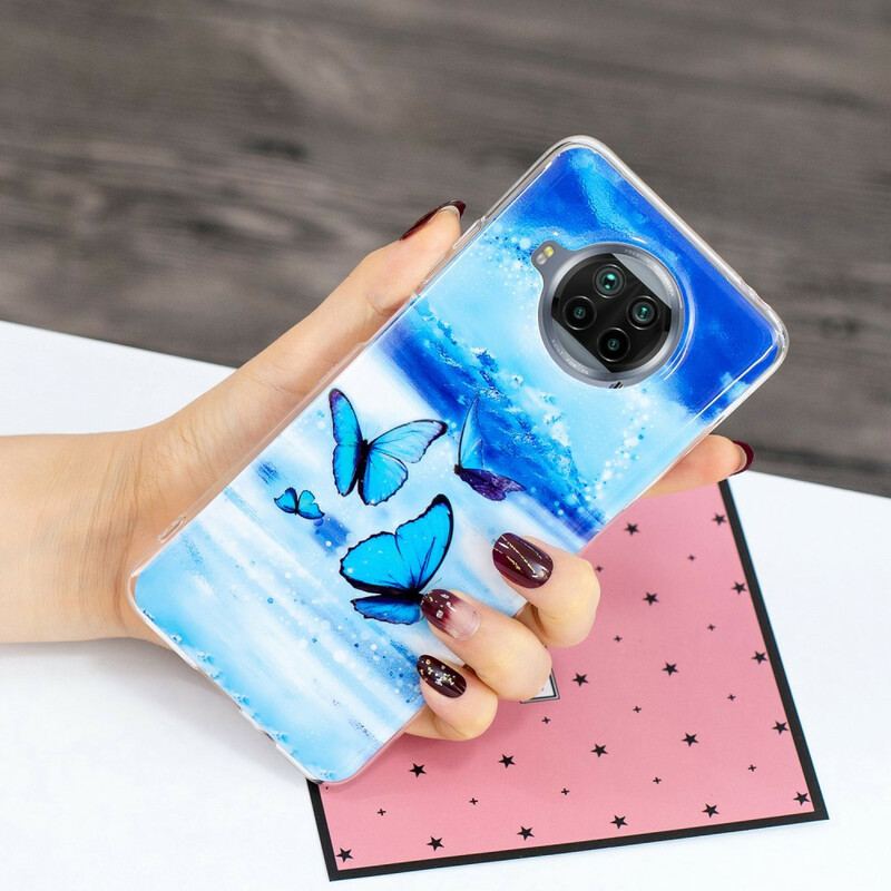 Cover Xiaomi Redmi Note 9 Pro 5G Neon Sommerfugle Serien