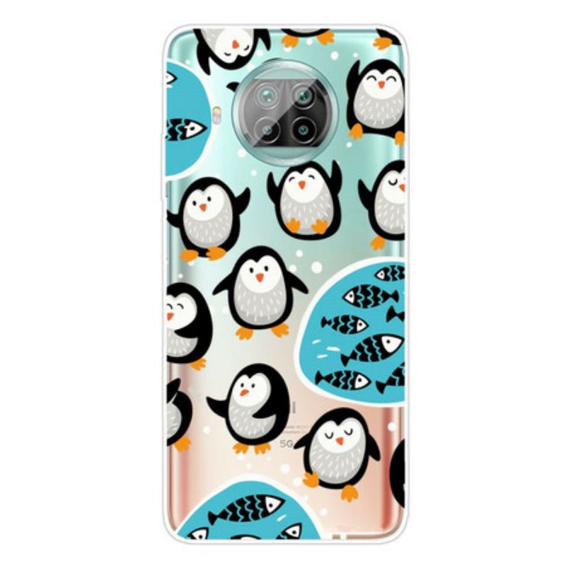 Cover Xiaomi Redmi Note 9 Pro 5G Pingviner Og Fisk