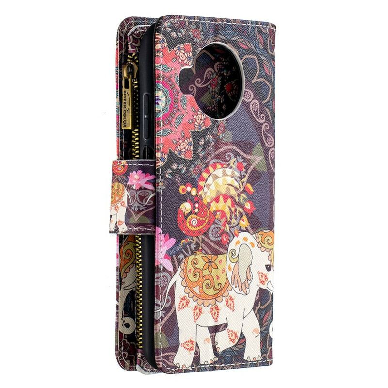 Flip Cover Xiaomi Redmi Note 9 Pro 5G Elefant Lynlåslomme