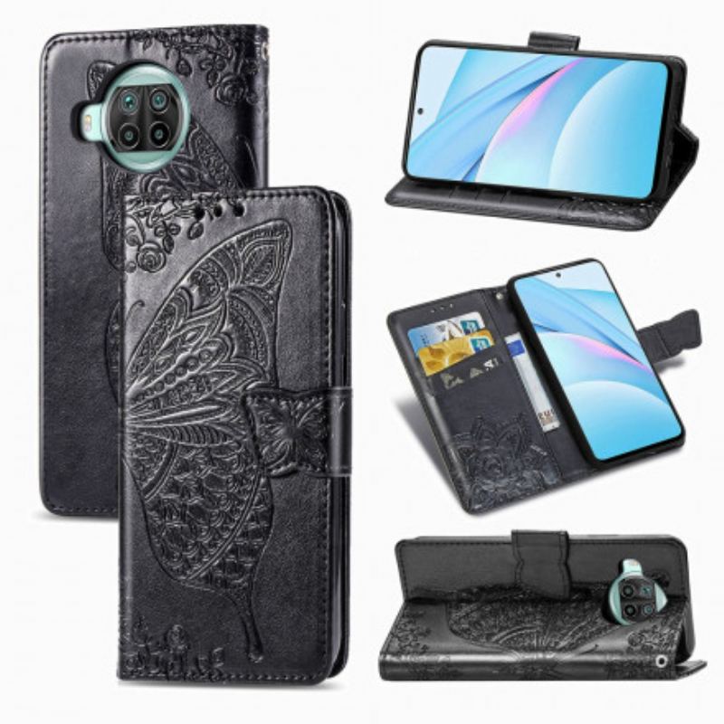 Flip Cover Xiaomi Redmi Note 9 Pro 5G Halve Sommerfugle