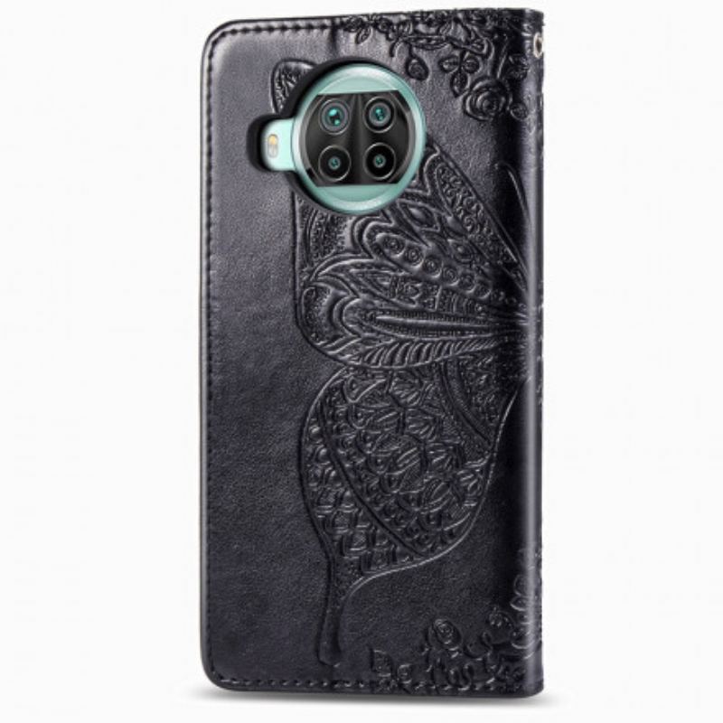 Flip Cover Xiaomi Redmi Note 9 Pro 5G Halve Sommerfugle