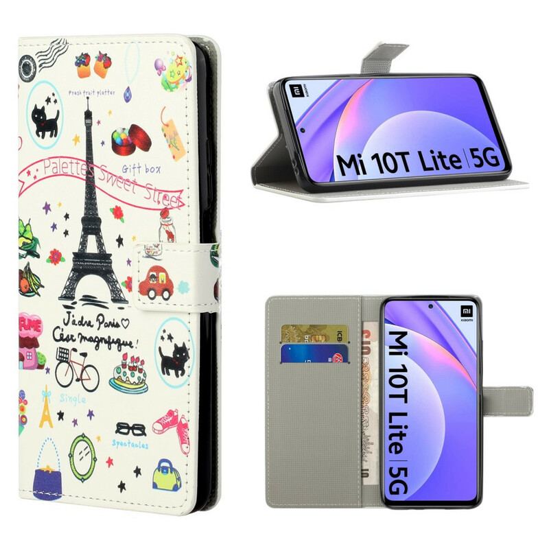 Flip Cover Xiaomi Redmi Note 9 Pro 5G Jeg Elsker Paris