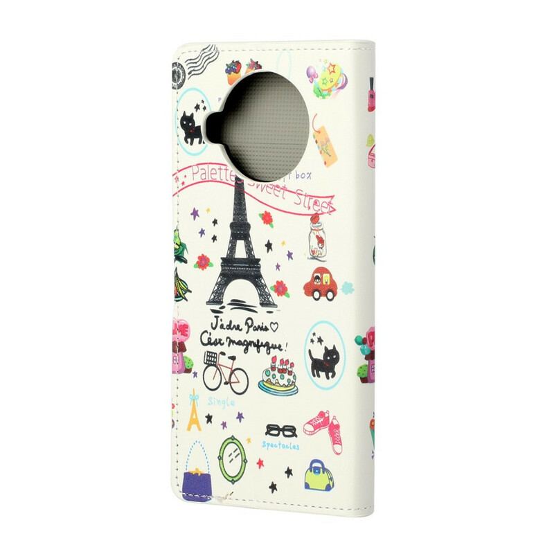 Flip Cover Xiaomi Redmi Note 9 Pro 5G Jeg Elsker Paris