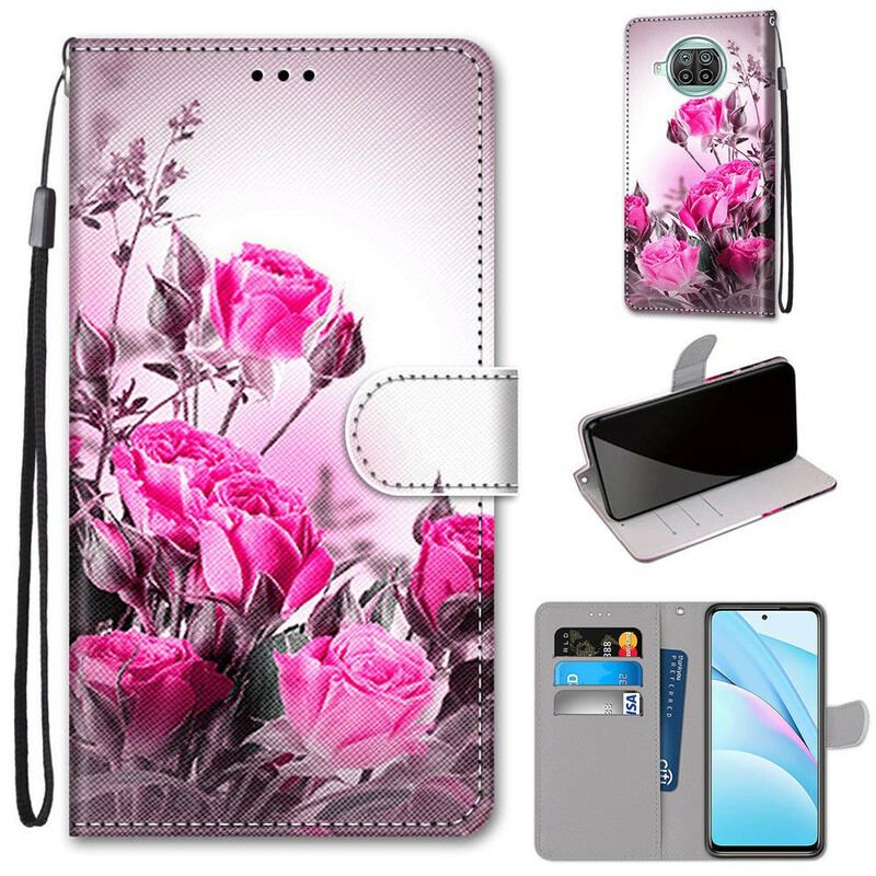 Flip Cover Xiaomi Redmi Note 9 Pro 5G Kun Blomster