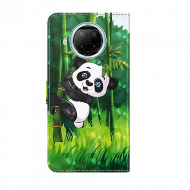 Flip Cover Xiaomi Redmi Note 9 Pro 5G Light Spot Panda Og Bambus