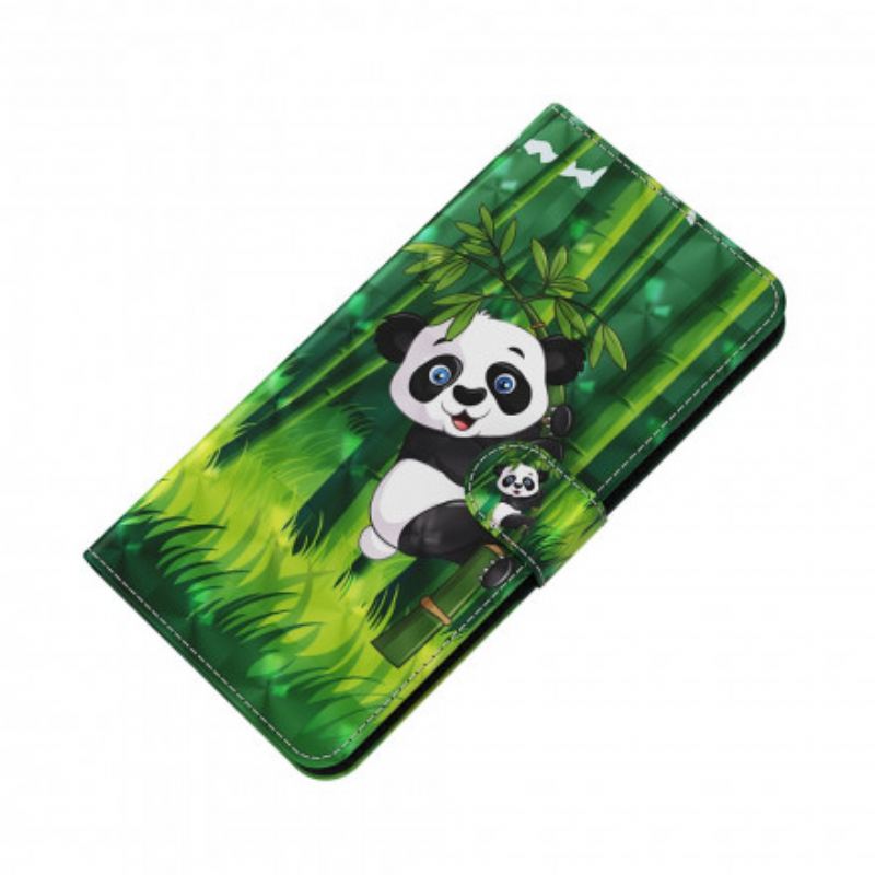 Flip Cover Xiaomi Redmi Note 9 Pro 5G Light Spot Panda Og Bambus