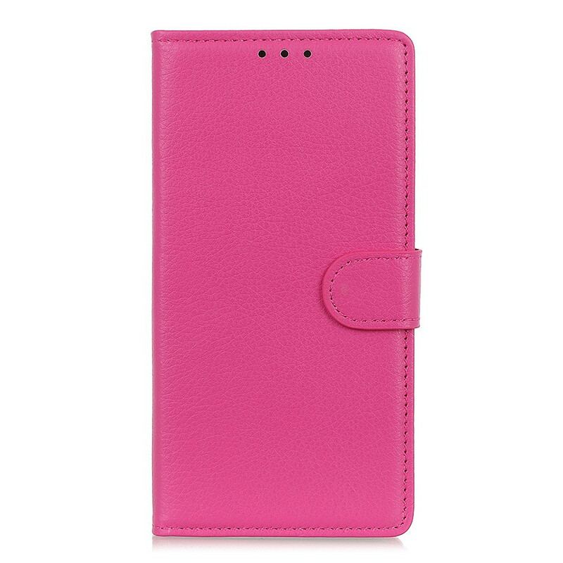 Flip Cover Xiaomi Redmi Note 9 Pro 5G Litchi Læder Effekt