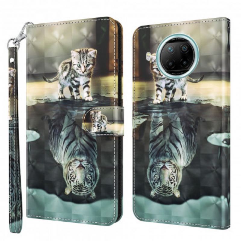 Flip Cover Xiaomi Redmi Note 9 Pro 5G Lys Spot Ernest The Tiger