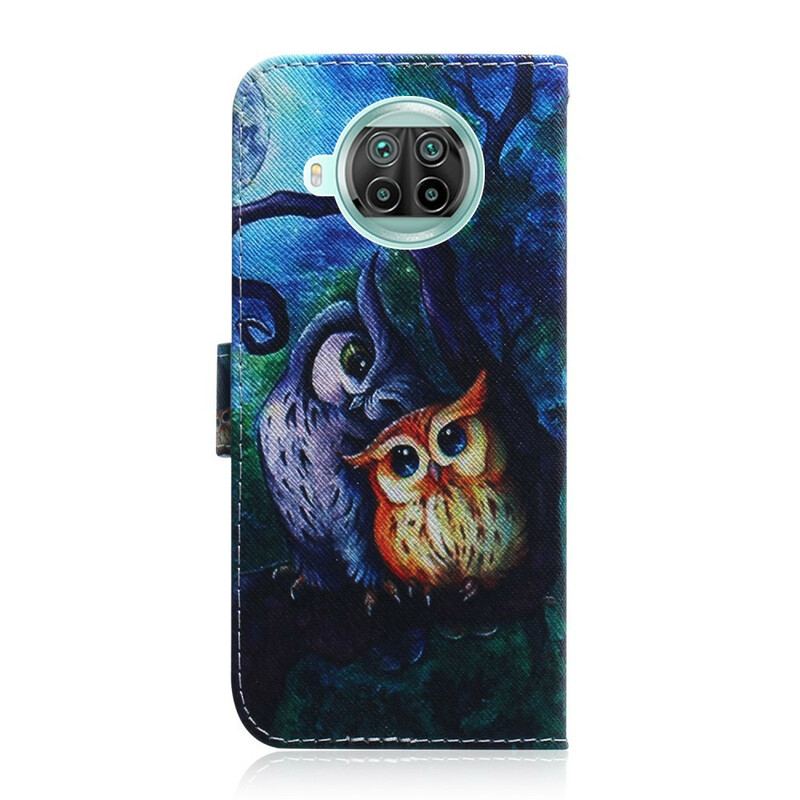 Flip Cover Xiaomi Redmi Note 9 Pro 5G Maleri Af Ugler