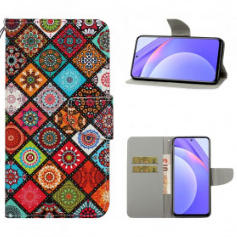 Flip Cover Xiaomi Redmi Note 9 Pro 5G Mandala Quilt