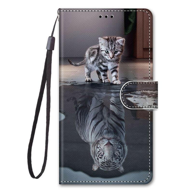 Flip Cover Xiaomi Redmi Note 9 Pro 5G Med Snor Strappy Killing