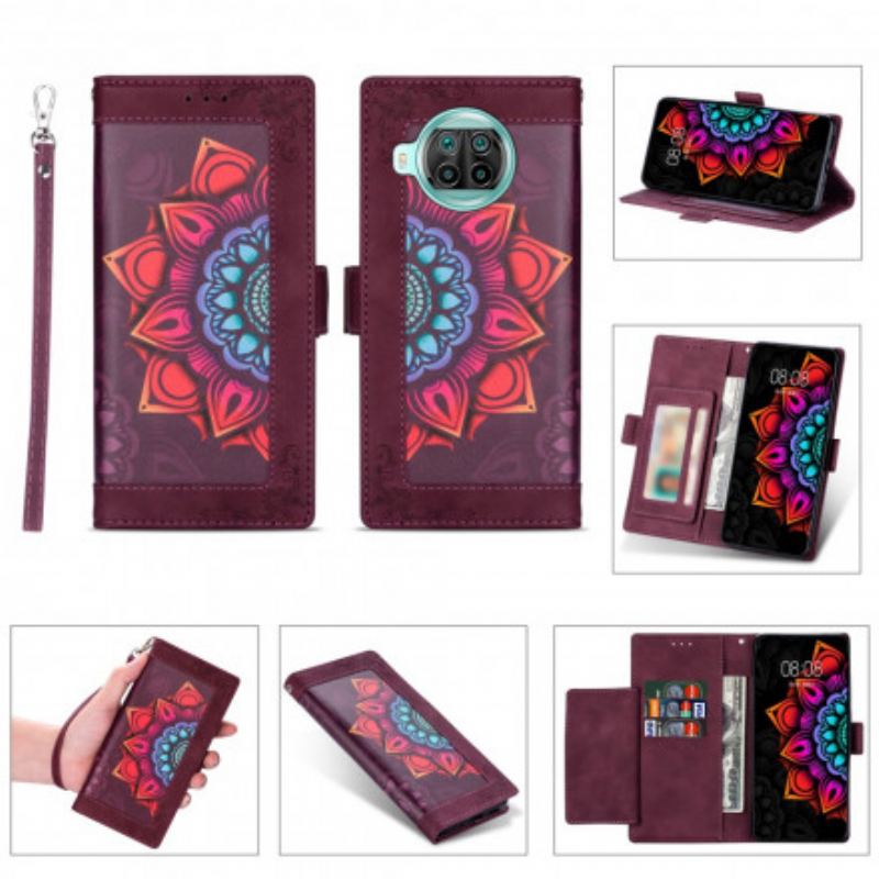 Flip Cover Xiaomi Redmi Note 9 Pro 5G Med Snor Strappy Mandala