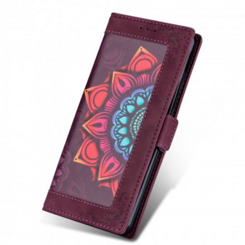 Flip Cover Xiaomi Redmi Note 9 Pro 5G Med Snor Strappy Mandala