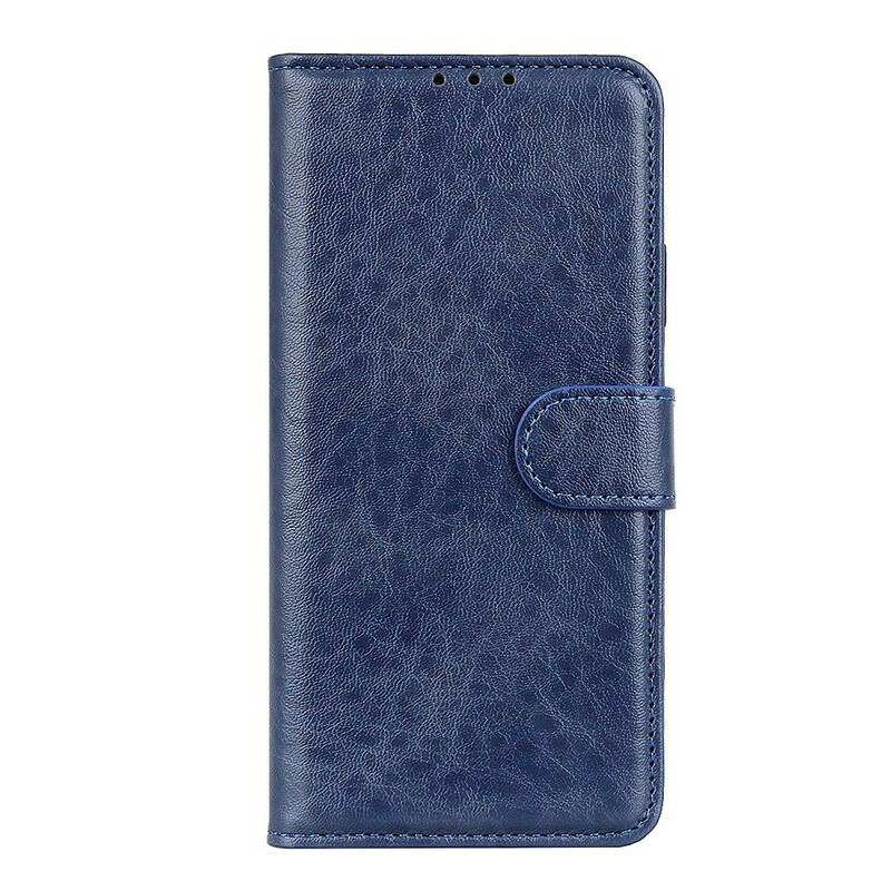 Flip Cover Xiaomi Redmi Note 9 Pro 5G Tekstureret Kunstlæder