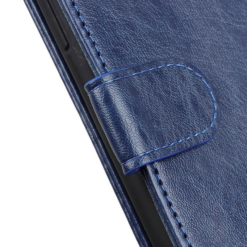 Flip Cover Xiaomi Redmi Note 9 Pro 5G Tekstureret Kunstlæder