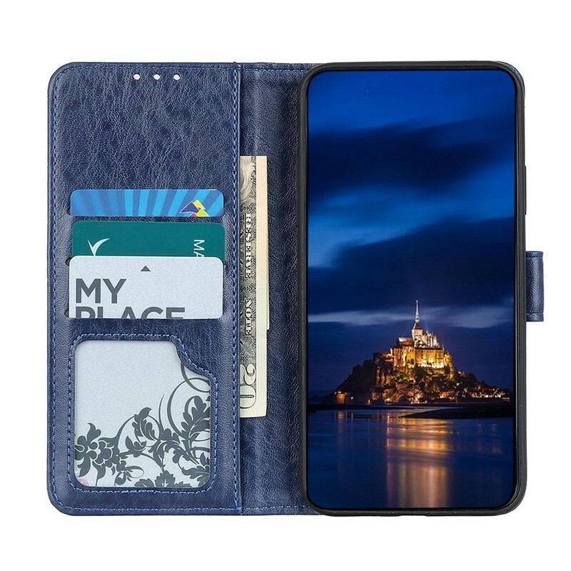 Flip Cover Xiaomi Redmi Note 9 Pro 5G Tekstureret Kunstlæder