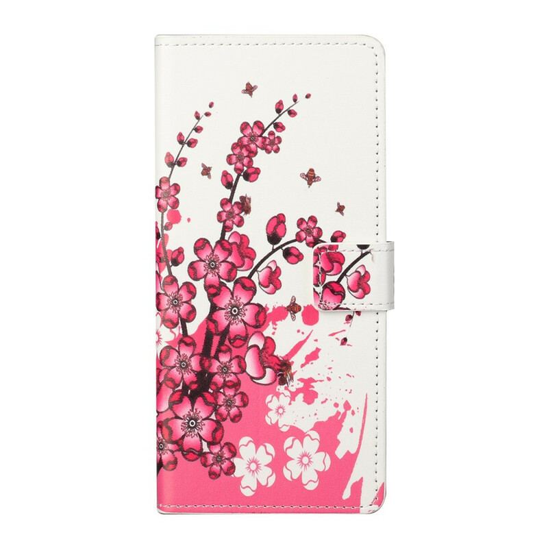 Flip Cover Xiaomi Redmi Note 9 Pro 5G Tropiske Blomster