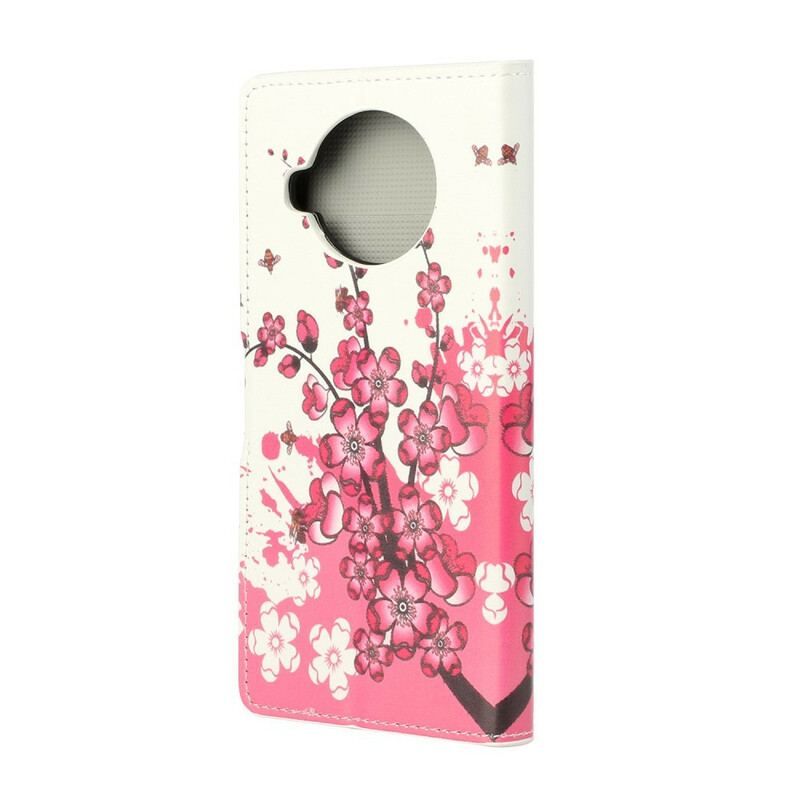 Flip Cover Xiaomi Redmi Note 9 Pro 5G Tropiske Blomster