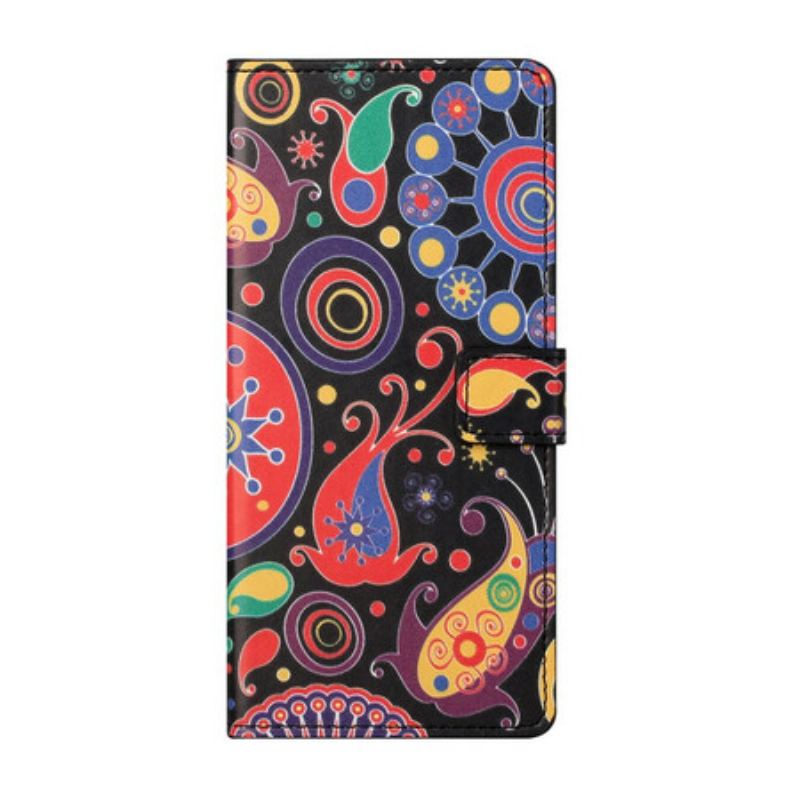 Læder Cover Xiaomi Redmi Note 9 Pro 5G Galaxy Design