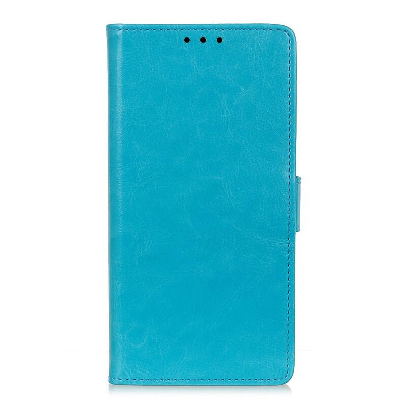 Læder Cover Xiaomi Redmi Note 9 Pro 5G Skinnende Lædereffekt