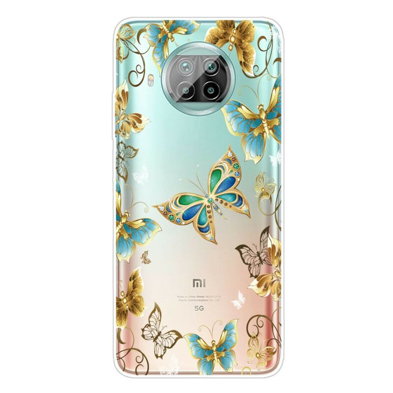 Mobilcover Xiaomi Redmi Note 9 Pro 5G Flugt Af Sommerfugle