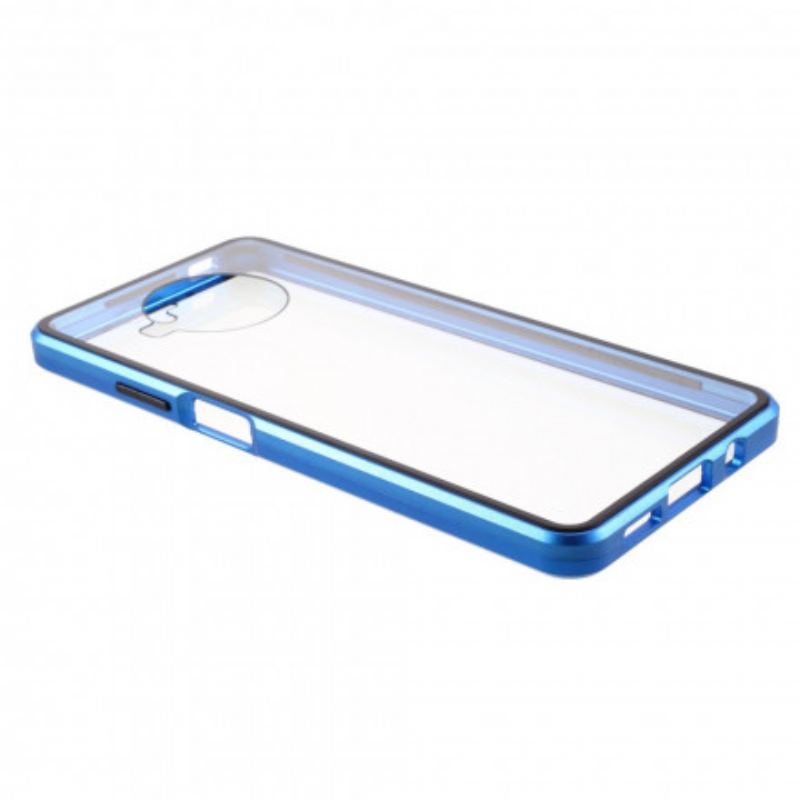 Mobilcover Xiaomi Redmi Note 9 Pro 5G For- Og Bagside Hærdet Glas Og Metal