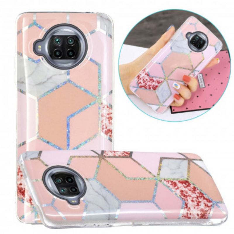 Mobilcover Xiaomi Redmi Note 9 Pro 5G Glitter Design Marmor