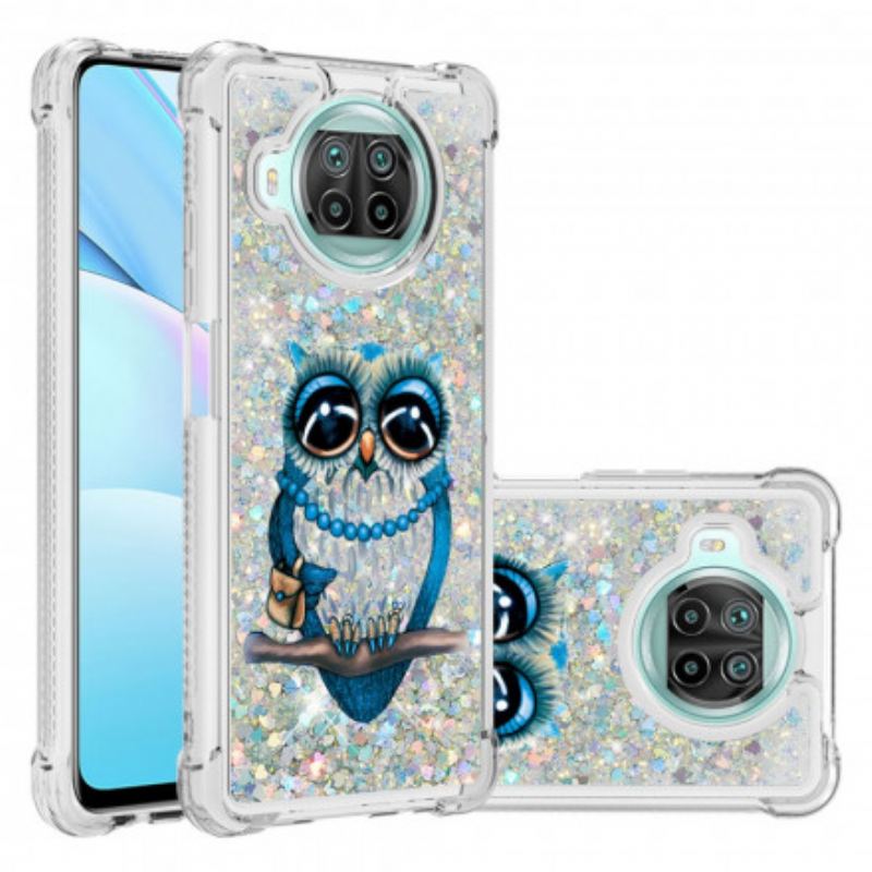 Mobilcover Xiaomi Redmi Note 9 Pro 5G Miss Owl Pailletter