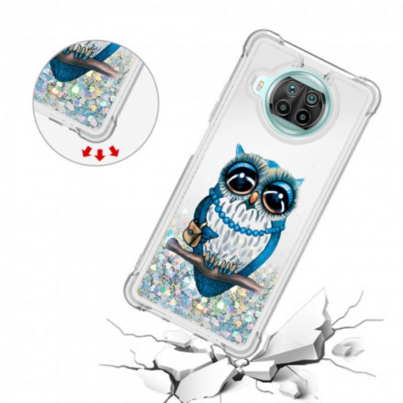 Mobilcover Xiaomi Redmi Note 9 Pro 5G Miss Owl Pailletter