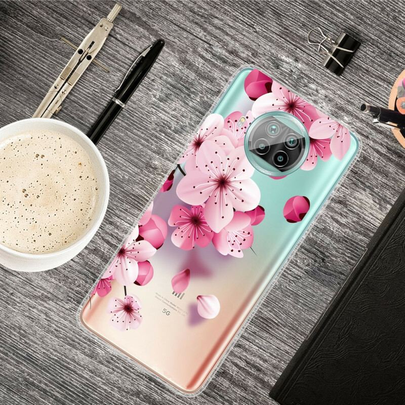 Mobilcover Xiaomi Redmi Note 9 Pro 5G Små Lyserøde Blomster