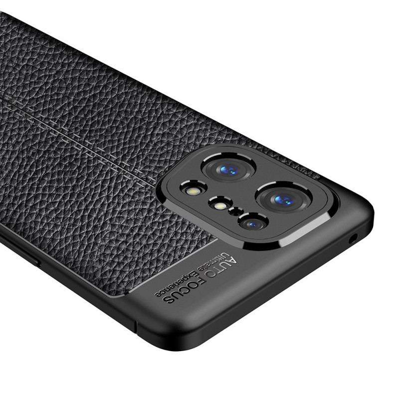 Cover Oppo Find X5 Lædereffekt Litchi Dobbelt Linje