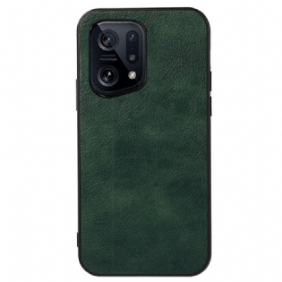 Cover Oppo Find X5 Litch Læder Styling