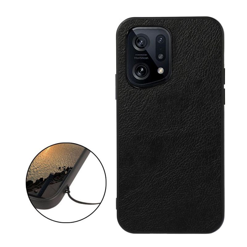 Cover Oppo Find X5 Litch Læder Styling